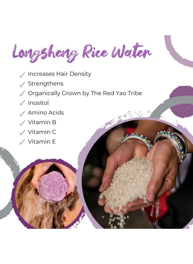 Viori Purple Conditioner Bar Handcrafted With Longsheng Rice Water & Natural Ingredients Hair Toner For Blonde Hair Neutralizes Brassy Tones In Blonde Hair - Image 4