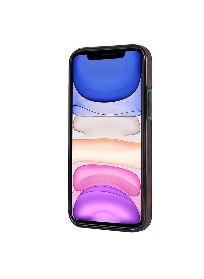 Zaboon Case For iPhone 11 Pro Vintage Patch Leather Phone Case with Ring Holder - Image 2