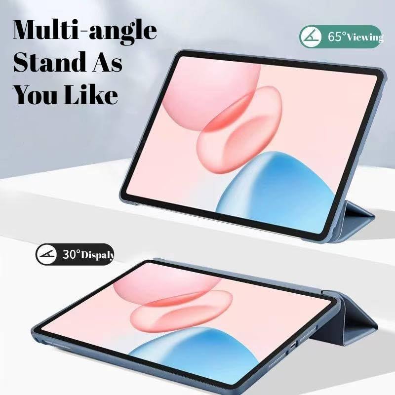 NESLIN غطاء NESLIN متوافق مع Honor Pad 10 12.1 بوصة 2025، غطاء حامل رفيع وخفيف الوزن مع غلاف TPU ناعم وغطاء حماية صدمات لـ Honor Pad 10 12.1 بوصة مع وظيفة التشغيل/الإيقاف التلقائي (أرجواني) - Image 1