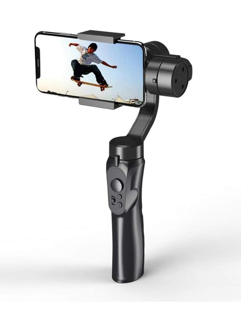 Raxoom Handheld Gimbal Stabilizer 3-Axis Smart Anti-shake Handheld Gimbal Mobile Phone Video Vlog Stabilizer Black  - Image 1
