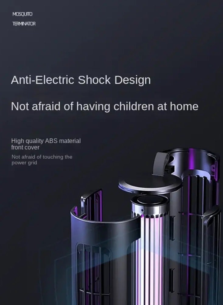 قاتل بعوض كهربائي طارد للبعوض طارد بعوض كهربائي طارد للبعوض LED منزلي تجاري داخلي من الأرض إلى السقف عمودي مثبت على الحائط في غرفة المعيشة في المطبخ غرفة المعيشة كاتم صوت غير إشعاعي قاتل للبعوض - Image 4