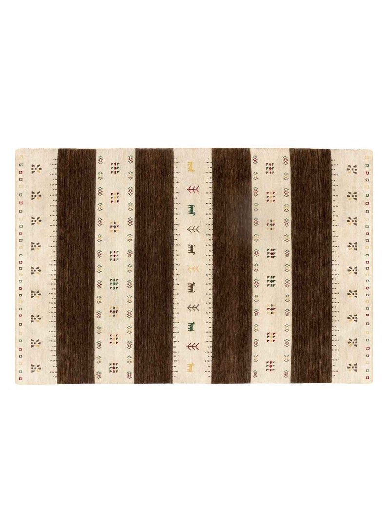LUMI WOOL RUG - 200X300 CM - BROWN / NATURAL - Image 2
