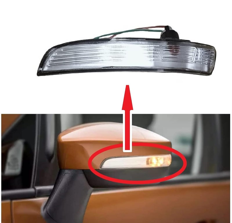 STYCARO-ORVM Side View Mirror Indicator Light/Lamp with bulb for F. Ecosport, F/L 2013-2022 Year Model (LEFT PASSENGER SIDE) - Image 2