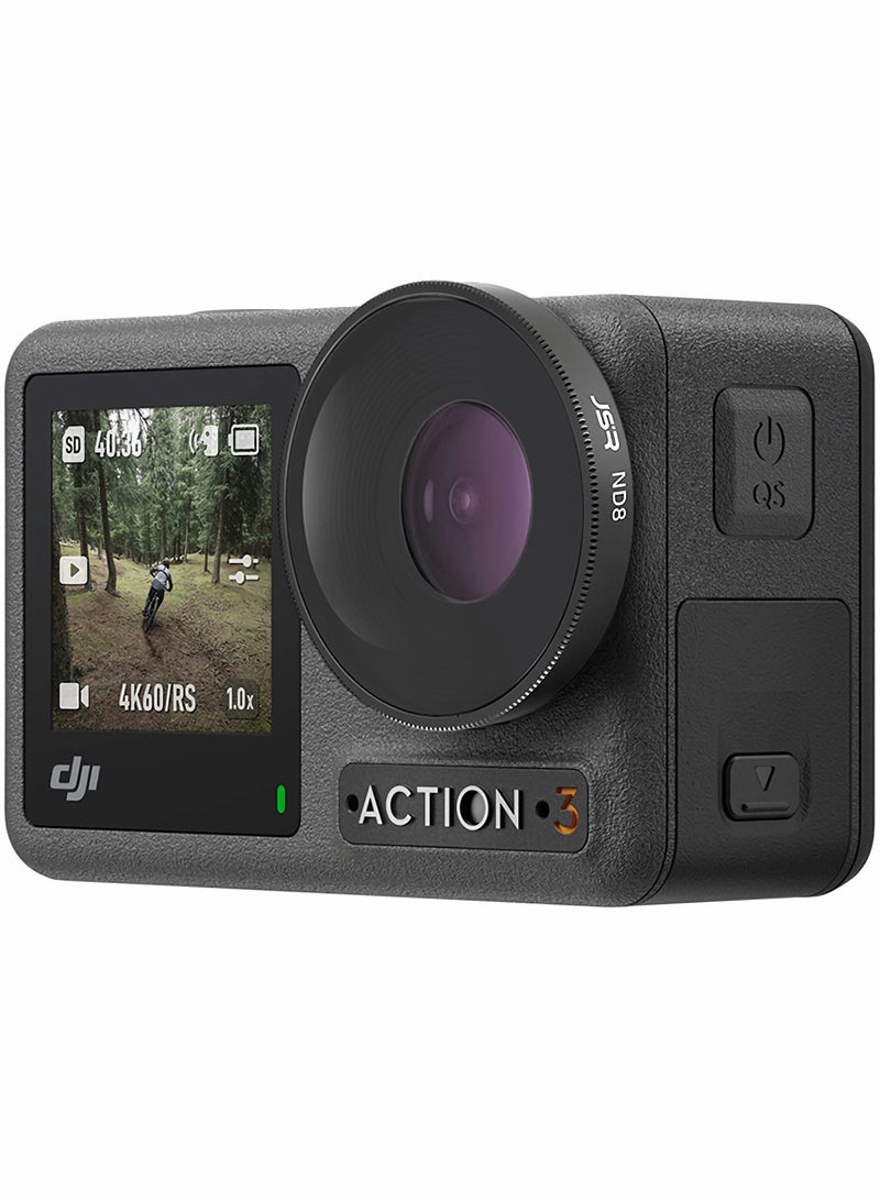 DJI OSMO Action 3 Filter Set: UV, CPL, ND8, and ND16 Accessories for OSMO Action 3 Camera (CPL + ND8 + ND16) - Image 2