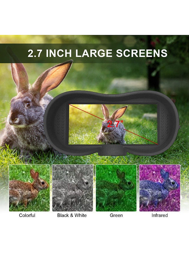 Generic - 1080P Night Vision Goggles 8X Digital Zoom Infrared Hands Free Head Mounted Night Vision Binoculars with 300-400M Night Range - Image 1
