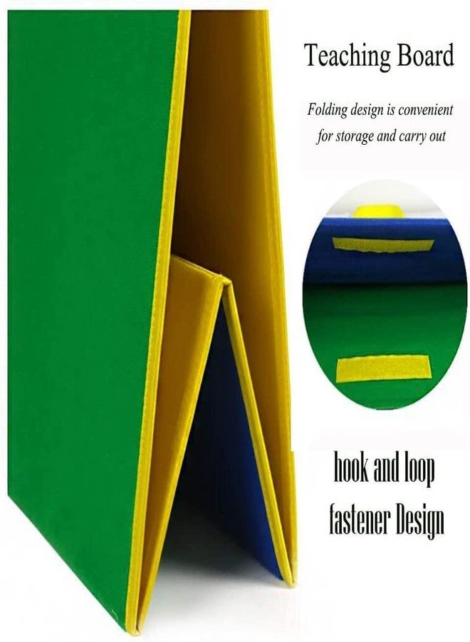 Topwon Felt Board, Folding Flannel Playboard Preschool Toddler Stories Boards, Animal Story Learning Double-Side Stand Flannel Board (Not Including Animal Felt) - Image 4