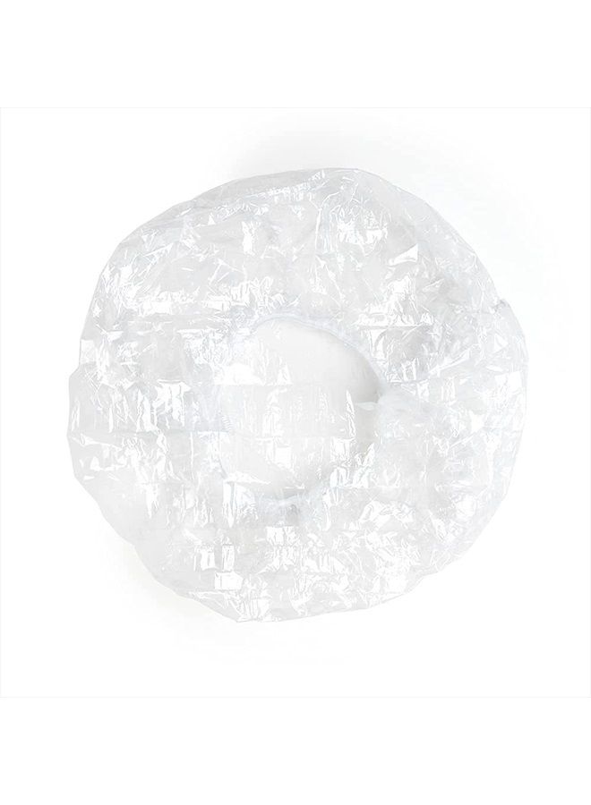 world amenities Waterproof Shower Cap (Clear Frosted Sachet), Travel Size Hotel Amenities, Airbnb, Pack of 48 - Image 3
