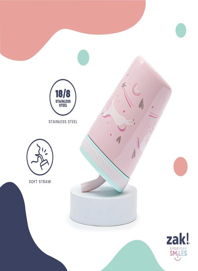 Zak Designs Kelso Toddler Cups For Travel or At Home, 12oz Vacuum Insulated Stainless Steel Sippy Cup With Leak-Proof Design is Perfect For Kids (Zaksaurus) - Image 5