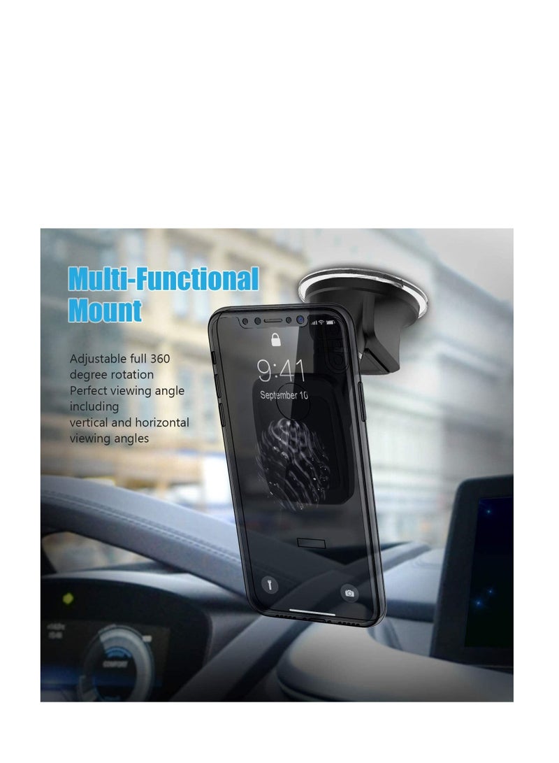 Universal Magnetic Car Mount Holder, Windshield Mount and Dashboard Mount Holder for Cell Phones with Strong Dashboard Gell - Image 3