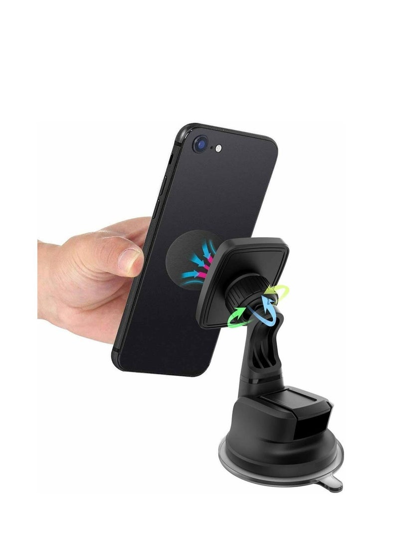 Universal Magnetic Car Mount Holder, Windshield Mount and Dashboard Mount Holder for Cell Phones with Strong Dashboard Gell - Image 4