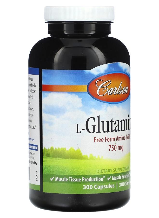 Carlson L-جلوتامين 750 ملغ 300 كبسولة - Image 2