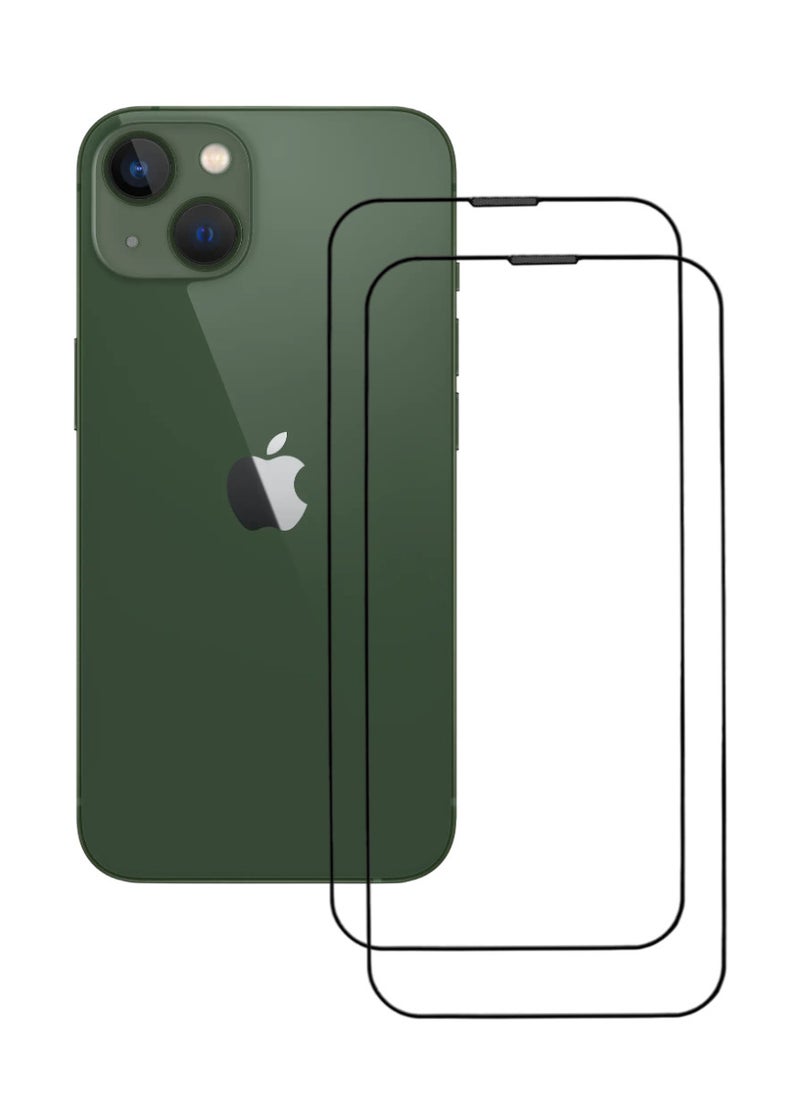 ACLIX 2 Pieces Antistatic ESD Dustproof Premium Quality High Definition Tempered Glass Screen Protector Designed For  iPhone 13 - Image 1