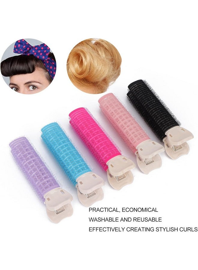 SIMAR ART Hair Rollers with Clip Volumizing Hair Root Clips Bangs Curler DIY Hair Styling Accessories Tool Portable Hair Volume Clip Self Grip Volume Hair Root (Pack of 4) - Image 5