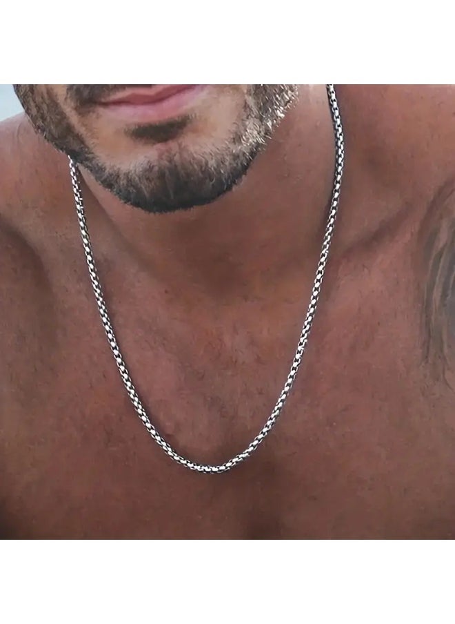 Generic - 925 Sterling Silver Necklace Men Women Necklace - Image 1