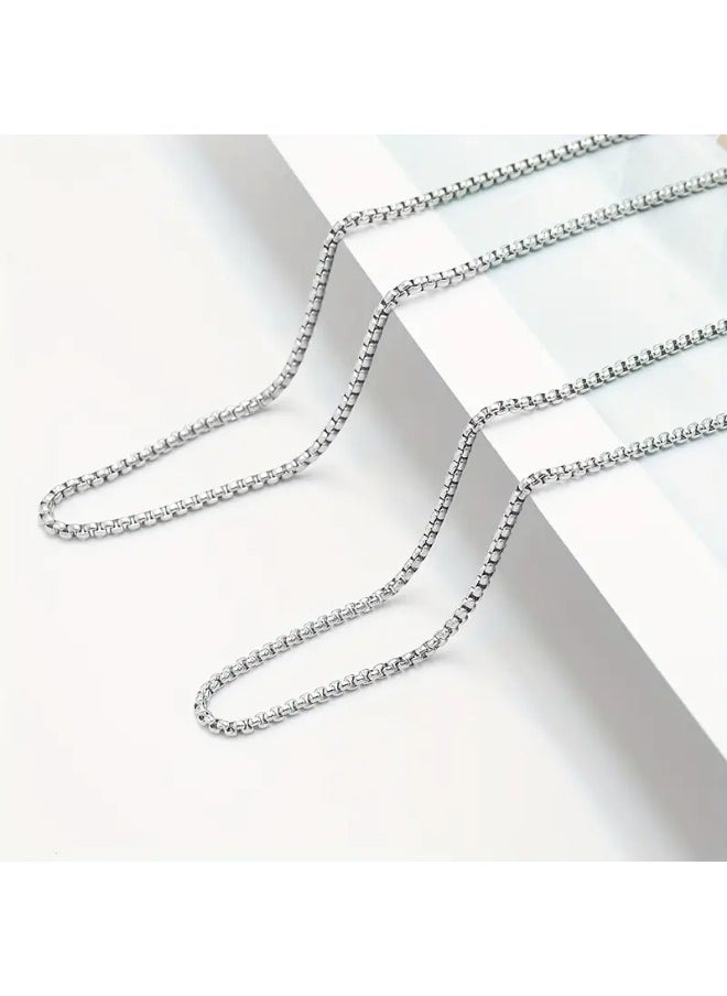 Generic - 925 Sterling Silver Necklace Men Women Necklace - Image 1