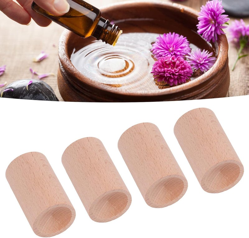GLOGLOW 15pcs Beech Wood Diffusers Reeds Sticks Cylindrical Shape Small Compact Portable with Clear Texture for Home Office Car Wardrobe - Image 4