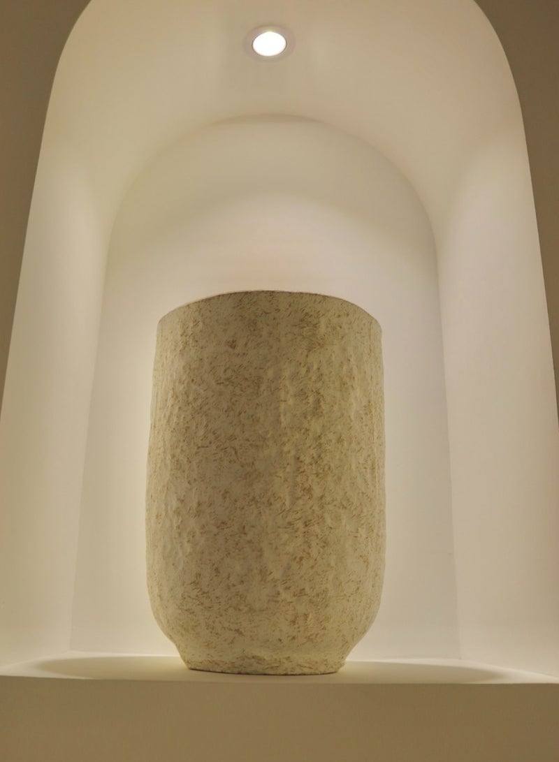 Schondor Furniture Vase | Beige | Flower Pot | 26x48cm | Home Decor | Accessories  - Image 3