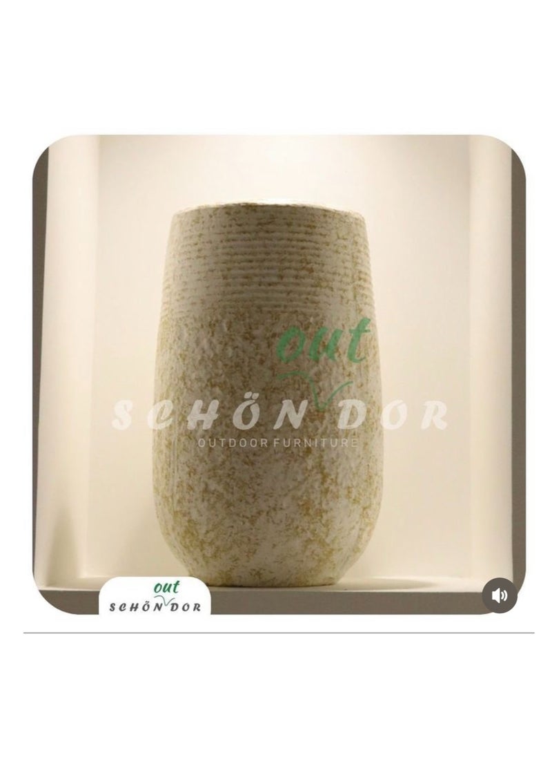 Schondor Furniture Vase | White | Flower Pot | 26x48cm | Home Decor | Accessories  - Image 3