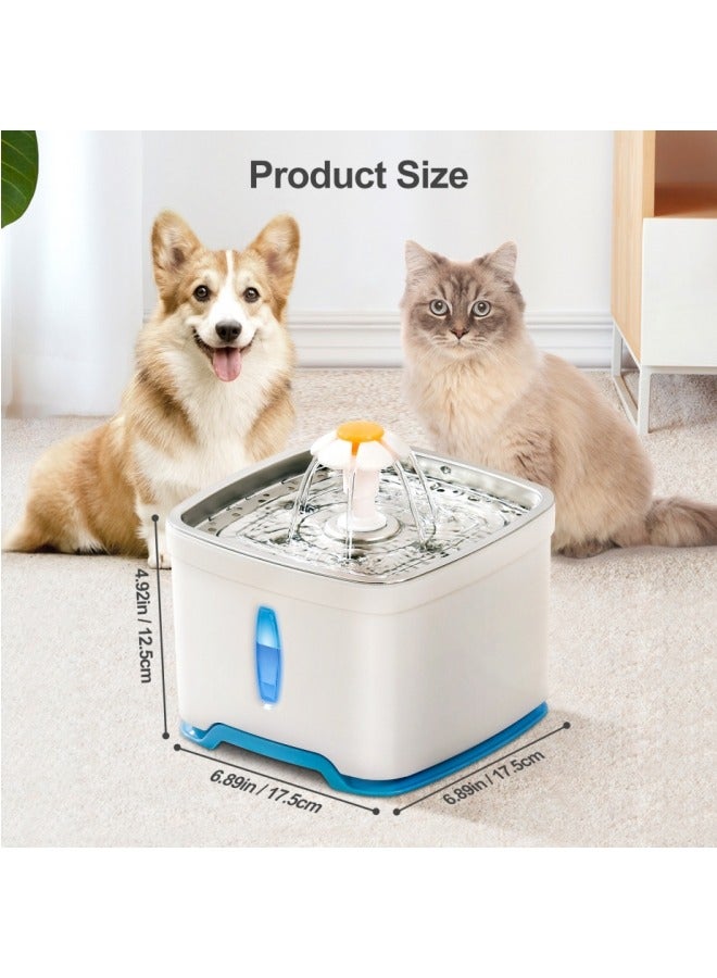 Pet Fountain, Automatic Cat Water Fountain Dog Water Dispenser with Replacement Filters for Cats, Dogs, Multiple Pets - Image 3