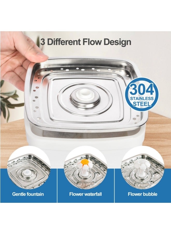Pet Fountain, Automatic Cat Water Fountain Dog Water Dispenser with Replacement Filters for Cats, Dogs, Multiple Pets - Image 4