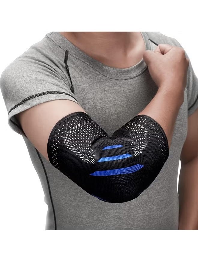Generic Sports Knit Elbow Support, Compression Sleeve with Integrated Elbow Pads Breathable Tendonitis Elbow Support Protector For Sports Golfers Elbow Arthritis Treatment Reduces Joint Pain. Elbow Support Ar  - Image 4