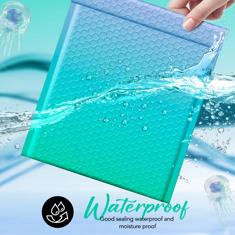 Fuxury Bubble Mailers 8.5x12" 40 Pack Padded Envelopes Usable Size 8.5x11" Thick Mailing Envelopes Bubble Opaque Padded Mailers Shipping Bags for Mailing Jewelry Makeup Small Business Fairyland Green - Image 5