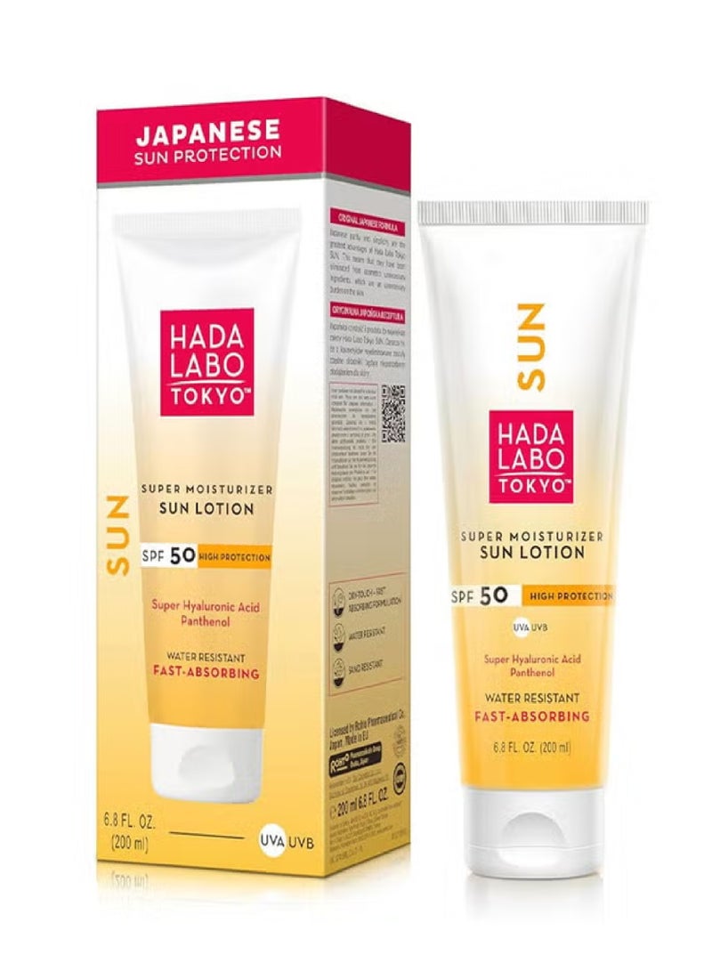 Hada Labo Tokyo Super Moisturizer Sun Lotion SPF50 200ml