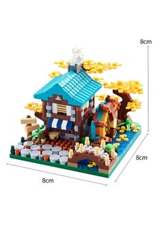 Generic Autumn Flower Treehouse Micro Mini Blocks Building Sets for Adults Tree and Plants Modle Kit Creative DIY Gift for Kids.(625 pcs with 2 Figures)  - Image 2