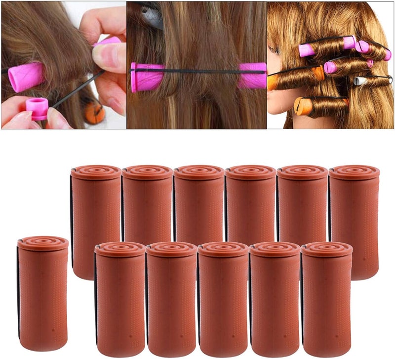 كلاراكو بكرات تجعيد الشعر الباردة، مناسبة للشعر الطويل والقصير، بأحجام صغيرة ومتوسطة وكبيرة، بكرات طبيعية بدون حرارة، عبوة واحدة، أدوات تصفيف الشعر للنساء، 12 قطعة، 4 سم - Image 3