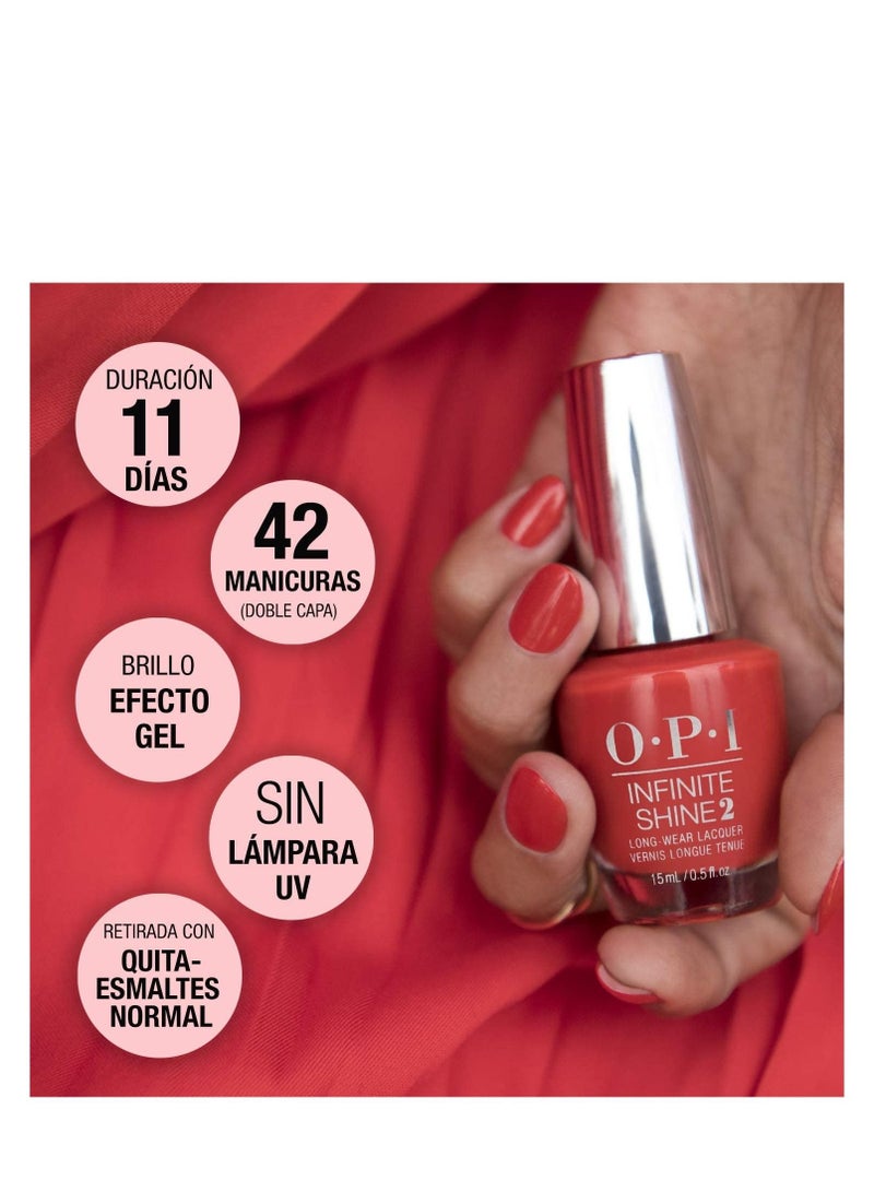 OPI Infinite Shine Cave The Way Shimmery Black Nail Polish - Image 4