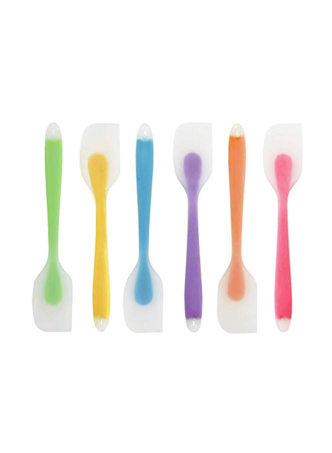 6-Piece Silicone Spatula Set Multicolour 11x12inch - Image 1
