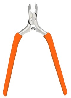 SYOSI Professional Cuticle Trimmer with 3/4 Jaw - Extremely Sharp Nippers, Non-Slip Silicone Handle, Orange - Essential Manicure & Pedicure Tool  - Image 1