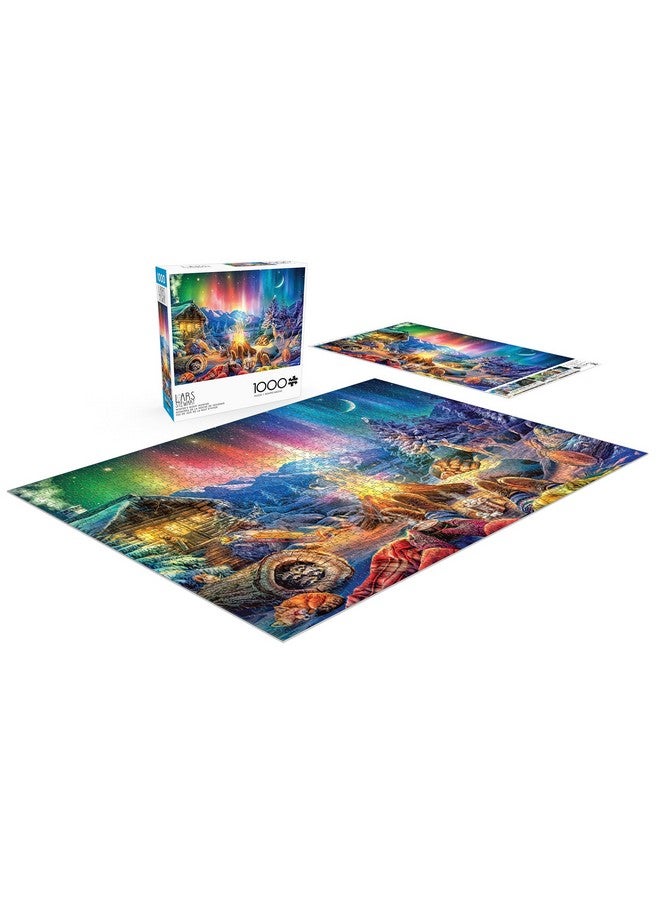 بافلو جايمز ألعاب الجاموس - LARS - نار ليلة الشتاء - أحجية الصور المقطوعة المكونة من 1000 قطعة للبالغين - أحجية صعبة مثالية لأمسيات اللعب - الحجم النهائي 26.75 × 19.75 - Image 4