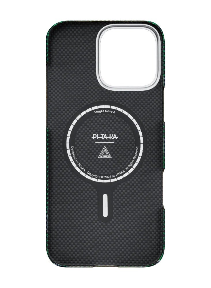 PITAKA PITAKA pitaka for iPhone 16 Pro Max Case Compatible with MagSafe, Thin & Light Case iPhone 16 Pro Max with a Caseless Feel, 1500D Aramid Fiber Woven Tactile Woven Case Re-Tors - Refining  - Image 3