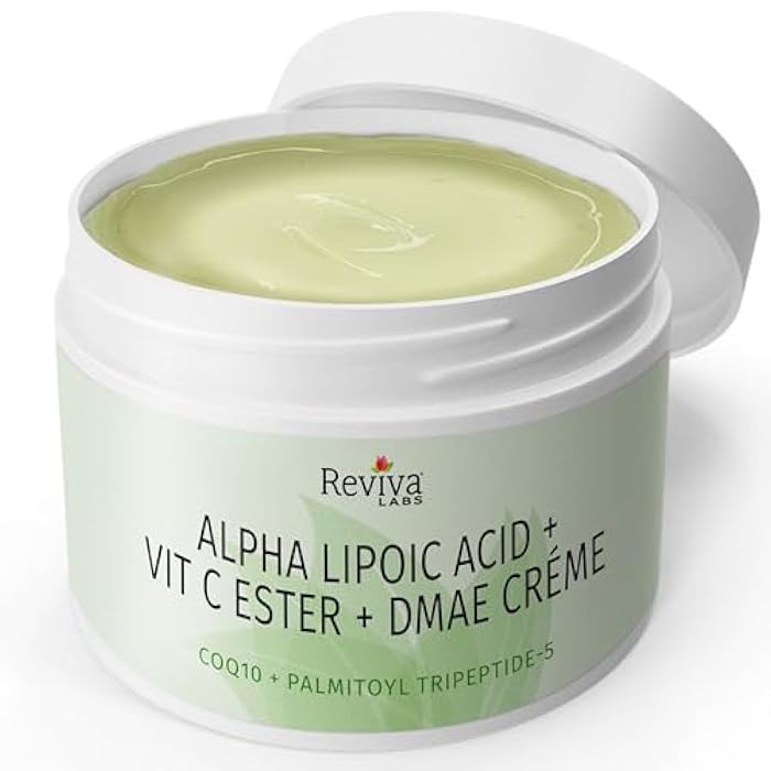 Reviva Labs DMAE Cream with Alpha Lipoic Acid, Vitamin C Ester - DMAE Lift and Firm Cream for Neck and Face - Skin Firming and Moisturizing Cream - Image 2