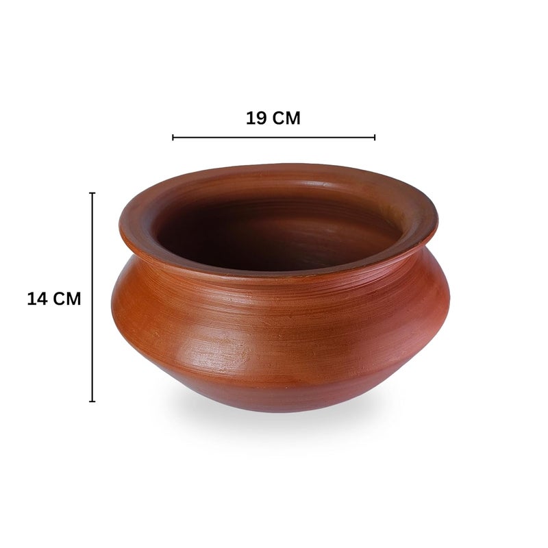 Handcrafted Earthen Rice Handi – Natural Clay Cooking Pot for Rice,Biryani, Pulao & Curries | Eco-Friendly, Non-Toxic & Durable | Traditional Indian Clay Handi (2.5L Capacity)  - Image 5