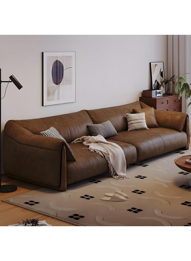 Zayn comforts Non-Distressed Modern Standard Size Full Grain Cow Leather Sofa
