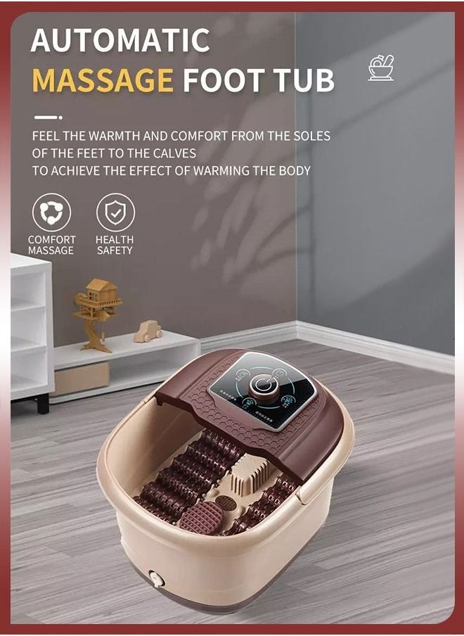 DBLEW - Electric Foot Detox Spa Machine With Shiatsu Massager 12 Pressure Node Rollers Mini Feet Bath Infrared Soaking Tub Basin Pedicure Bucket For Relieving Fatigue And Body Stress Fatigue - Image 1