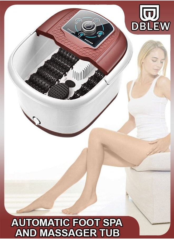 DBLEW - Electric Foot Detox Spa Machine With Shiatsu Massager 12 Pressure Node Rollers Mini Feet Bath Infrared Soaking Tub Basin Pedicure Bucket For Relieving Fatigue And Body Stress Fatigue - Image 1