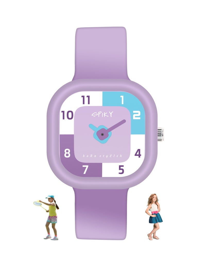 SPIKY Analog Watch for Kids | Water Resistant, Scratch Proof & Lightweight | Durable Silicone Strap | Unisex Best Birthday Gift | Analogue Wrist Watches for Girls & Boys | Age 3-10 yrs - Image 1