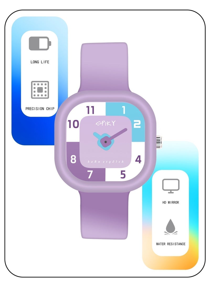 SPIKY Analog Watch for Kids | Water Resistant, Scratch Proof & Lightweight | Durable Silicone Strap | Unisex Best Birthday Gift | Analogue Wrist Watches for Girls & Boys | Age 3-10 yrs - Image 5