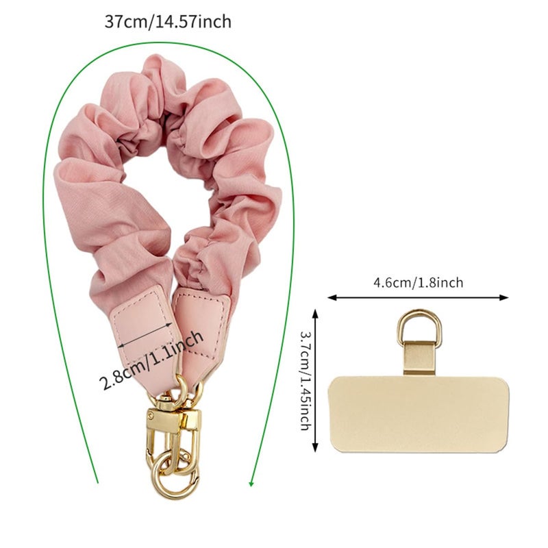 Nalefow Anti Theft Phone Wrist Strap, Elastic Universal Phone Lanyard for Cell Phone, Cute Scrunchie Design Wristband - Image 2