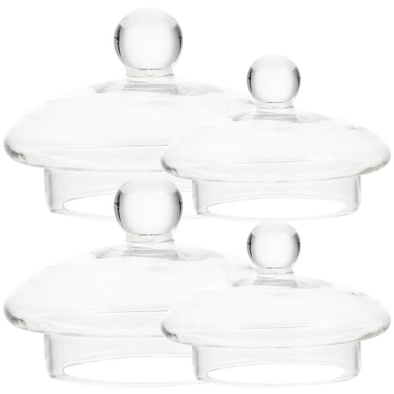 Replacement Glass Teapot Lids With Tea Strainer Set 4 Pieces - Image 2