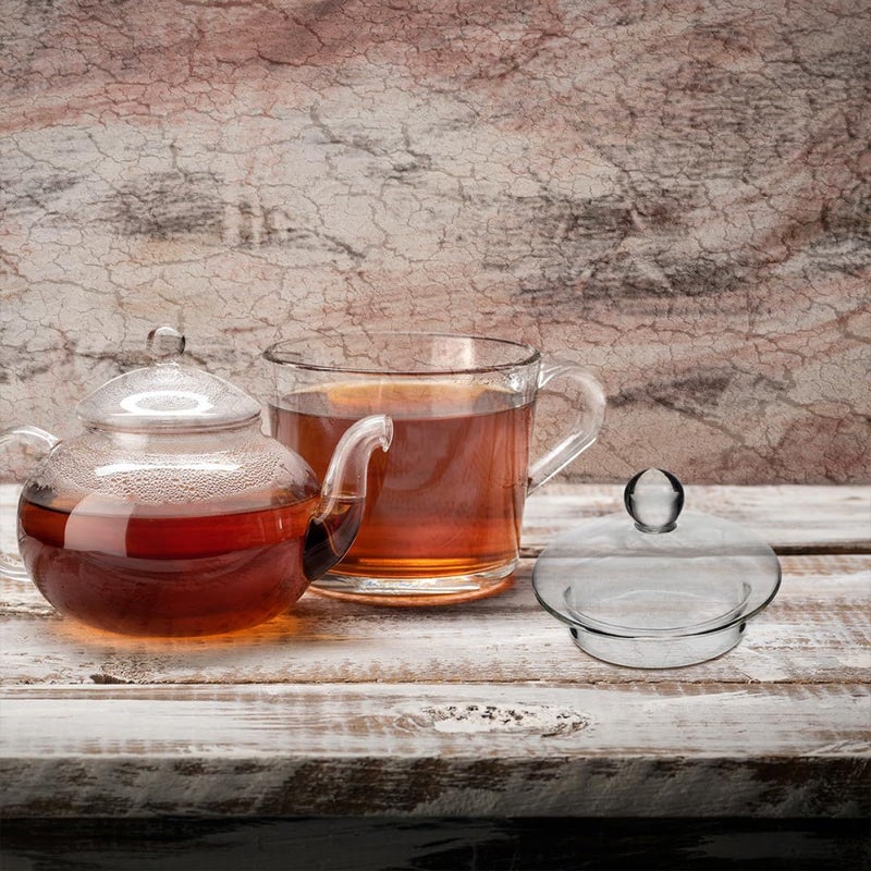 Replacement Glass Teapot Lids With Tea Strainer Set 4 Pieces - Image 5