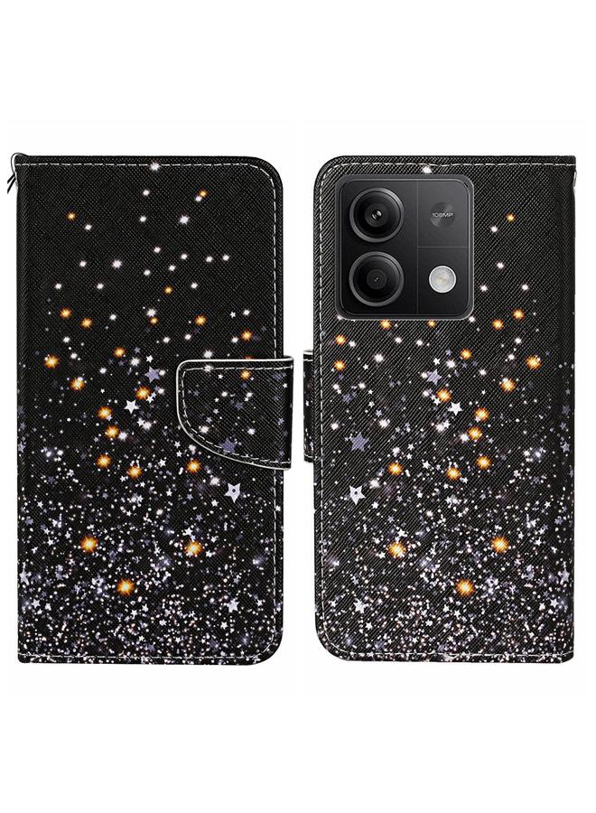 Case For Xiaomi Redmi Note 13 5G Colored Drawing Pattern Leather Phone Case