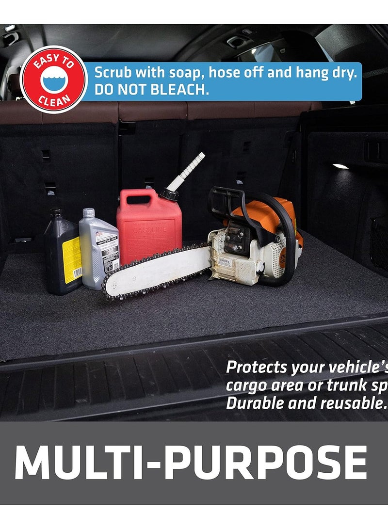 سجادة الصيانة الفائق تسرب الزيت سجادة أرضية المرآب (70 × 90 سم)، ممتصة، مقاومة للماء، تحتوي على سوائل، تحمي سطح المرآب أو الطريق، قابلة لإعادة الاستخدام، قابلة للغسيل، ومتينة - Image 1