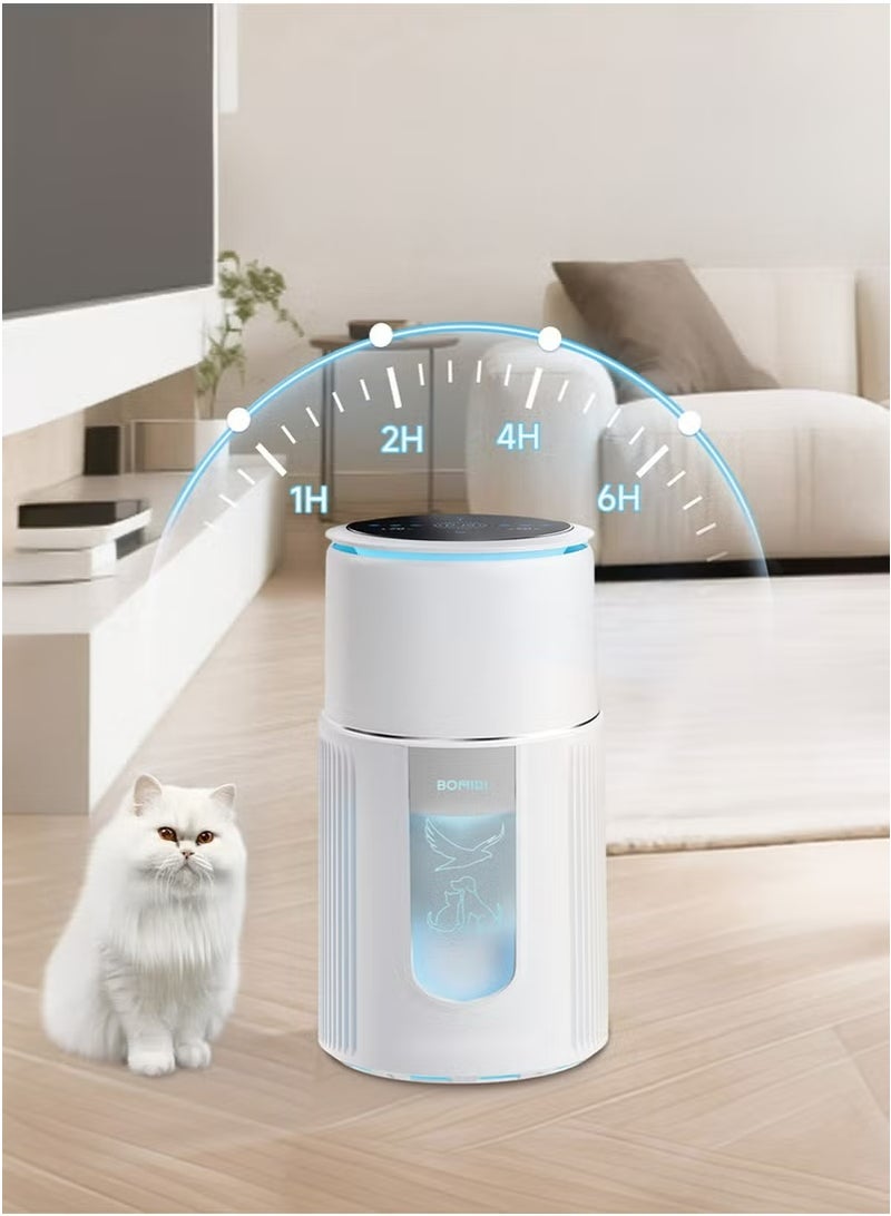 BOMIDI BOMIDI Pet Air Purifier – H13 HEPA Filter, WiFi Smart Control, Odor Eliminator, Static Cotton Hair Filter, Drawer Pull Design, Quiet Operation, High CADR, for Pet Hair, Dander, Dust, Smoke, Allergies, AP02 - Image 5