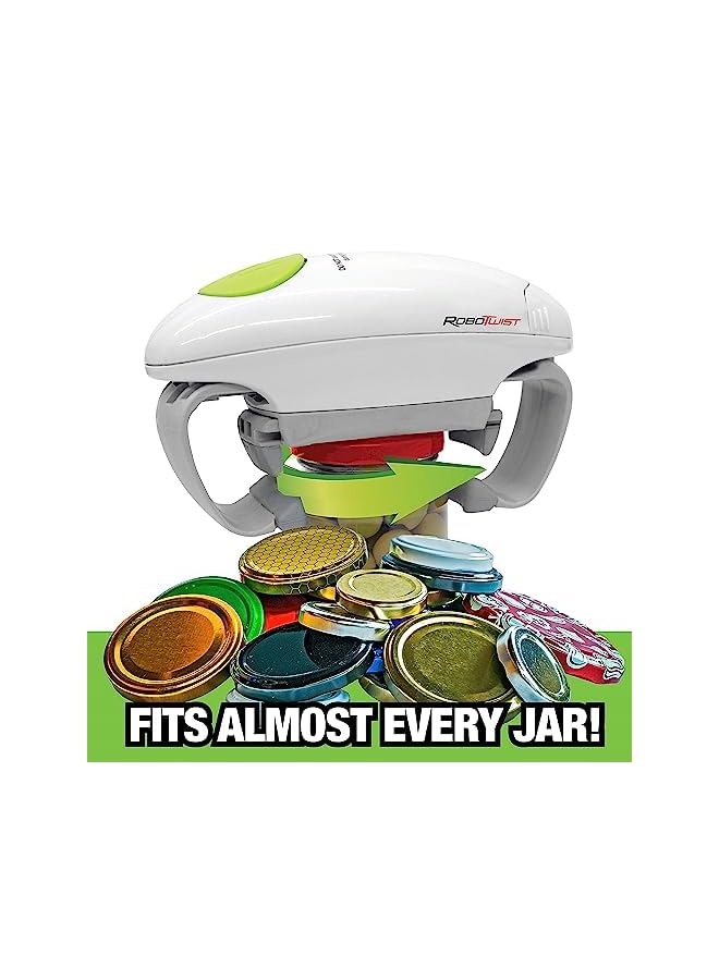 Emson فتاحة برطمانات، فتاحة برطمانات أوتوماتيكية، طراز فاخر مع عزم دوران محسّن، أدوات مطبخ روبو تويست للمنزل، فتاحة برطمانات كهربائية سهلة الاستخدام بدون يدين – تعمل على جميع أحجام البرطمانات، كما هو معروض على التلفاز - Image 2