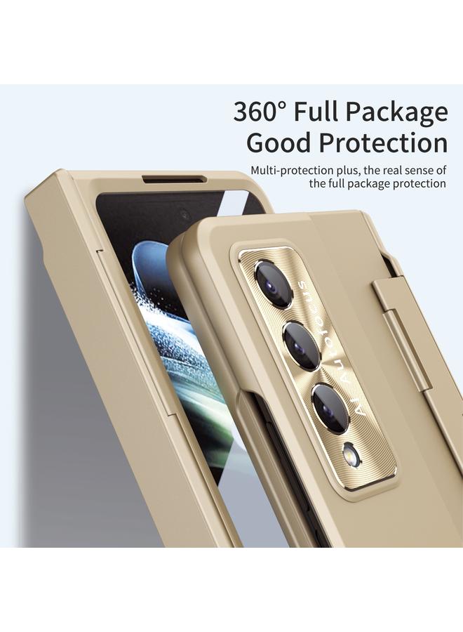 اس-توب جراب لهاتف Samsung Galaxy Z Fold3 5G، جراب هاتف متكامل بتغطية كاملة مع مفصلات - Image 3