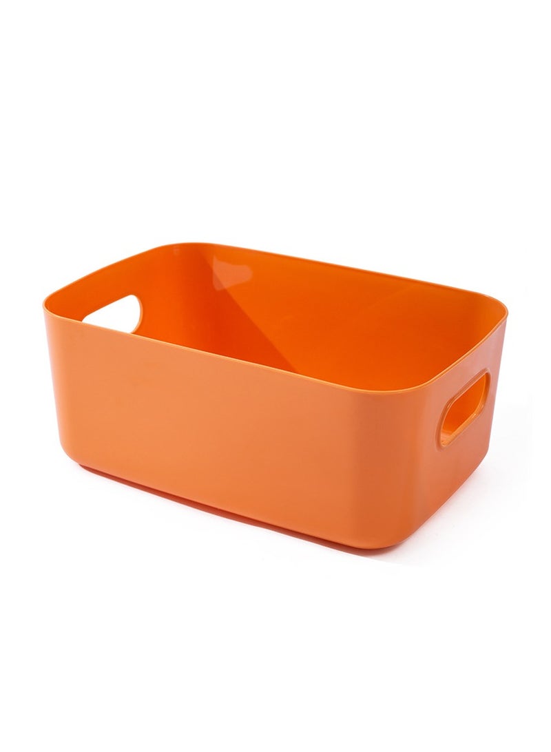 مجموعة من 6 صناديق تخزين بلاستيكية، مقاس (30 سم × 20 سم × 12 سم) 7.2 لتر، صندوق تخزين متعدد الوظائف، منظم خزانة سلة تخزين متينة، سلال ألعاب وحاويات تخزين طعام لتنظيم منظم سلة التخزين مع مقابض. - Image 3